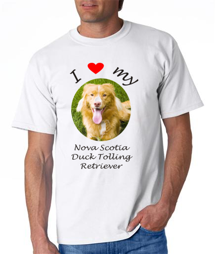 Dogs - Nova Scotia Duck Tolling Retriever Picture on a Mens Shirt